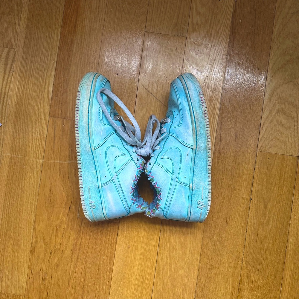 Custom Blue Women’s Nike Air Sneakers (low tops)